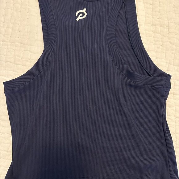 Performance Rib Racerback Tank – Navy – Size L - Picture 2 of 5